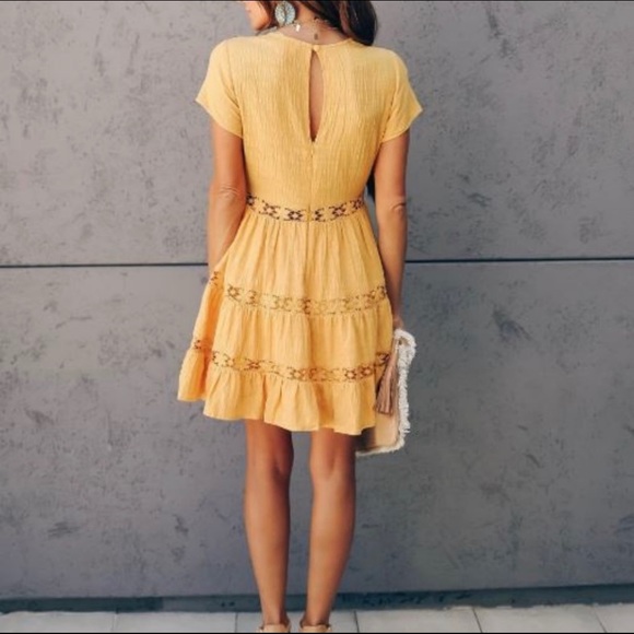 Vici Winnie Crochet Babydoll Dress - Picture 5 of 7